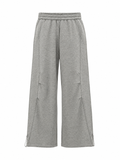 Gray Wide Leg Sweatpants
