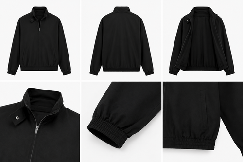 Black Bomber Jacket