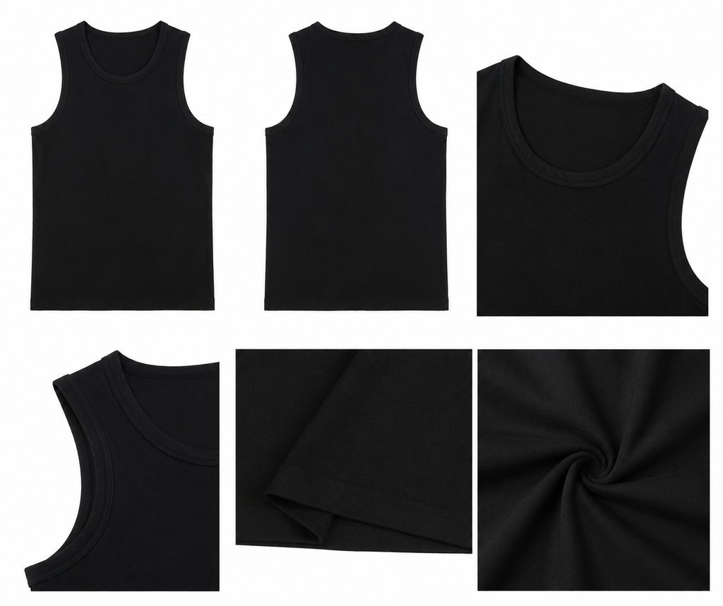 The Nocturne Set (Black Jacket + Tank + Trousers)
